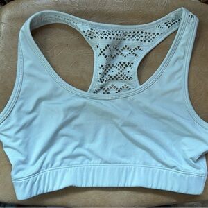 Women's Lace Racerback Sports Bra - Cream
